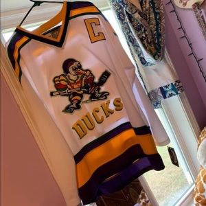 Authentic mighty ducks jersey NWT
